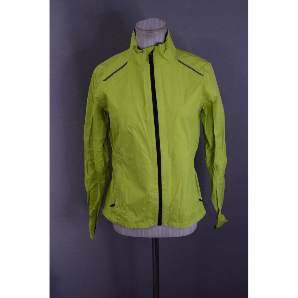 Coop Cycles Womens Small Lightweight Cycling Jacket Neon Yellow Rain Sealed